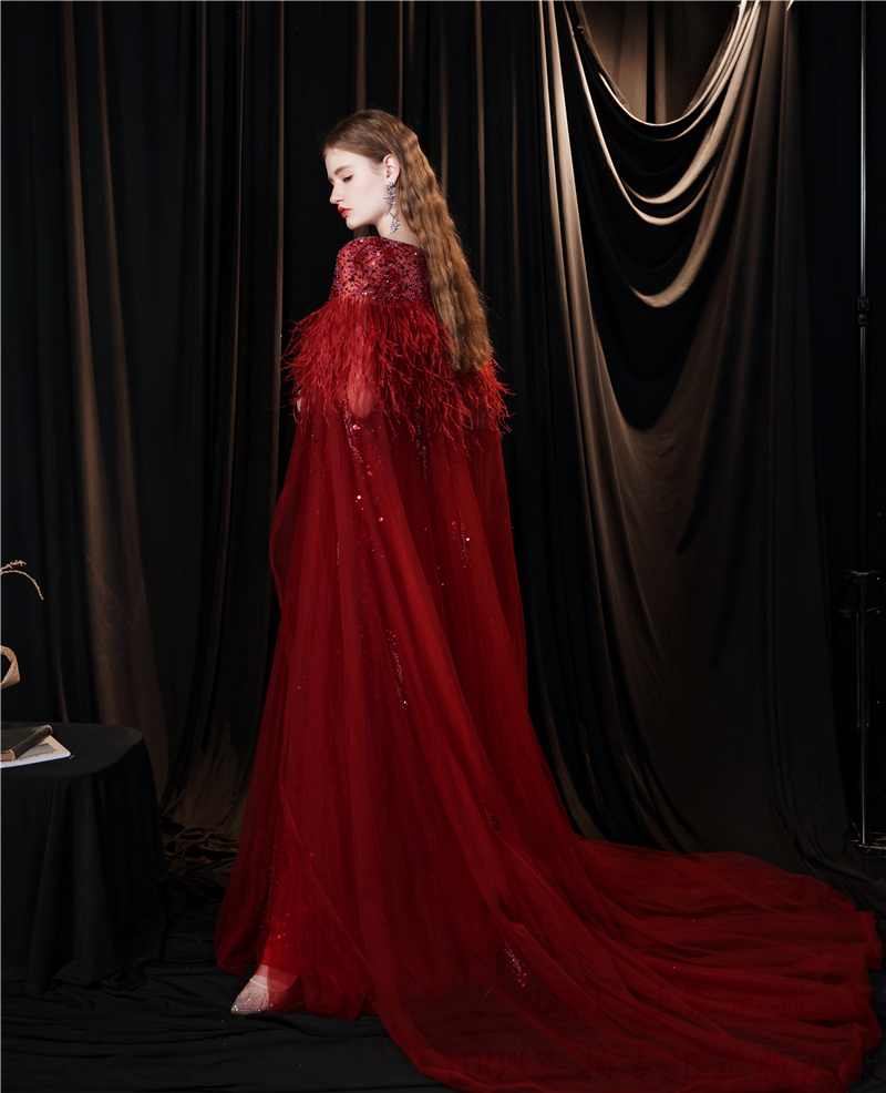 Long Evening Dress Women's Luxury - Image 3