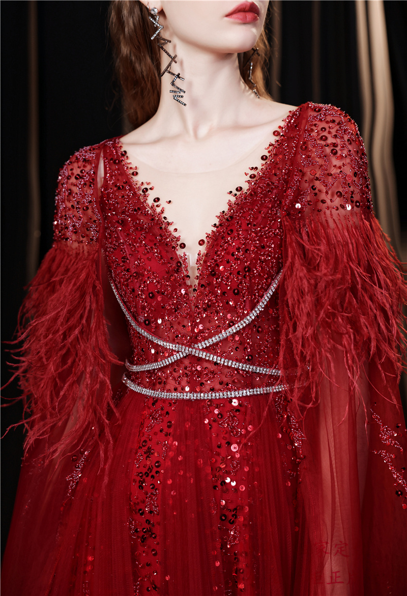 Long Evening Dress Women's Luxury - Image 5