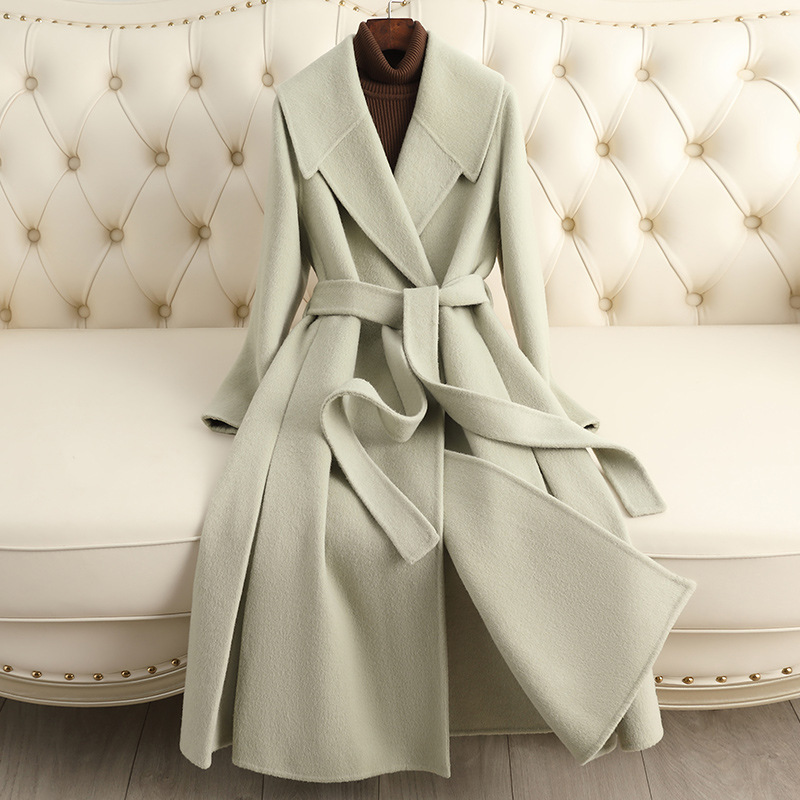 Women's Reversible Cashmere Coat Women's Mid-length - Image 7