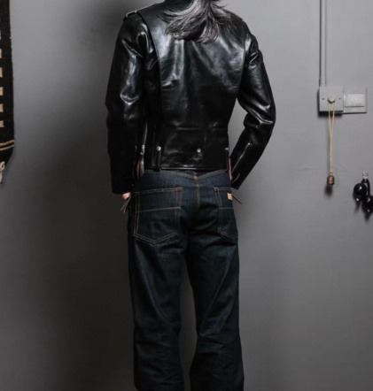 Springautumn Turn-down Collar Biker Leather Jacket - Image 6