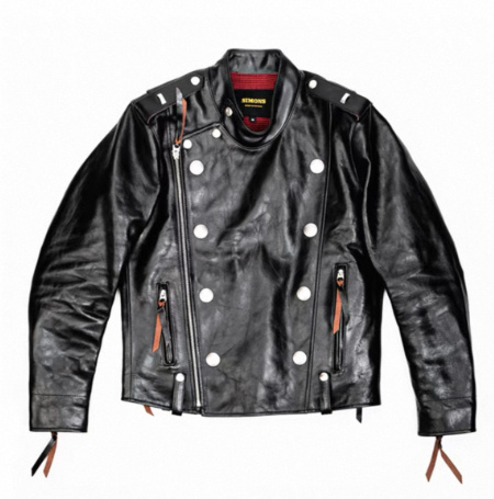 Springautumn Turn-down Collar Biker Leather Jacket - Image 3