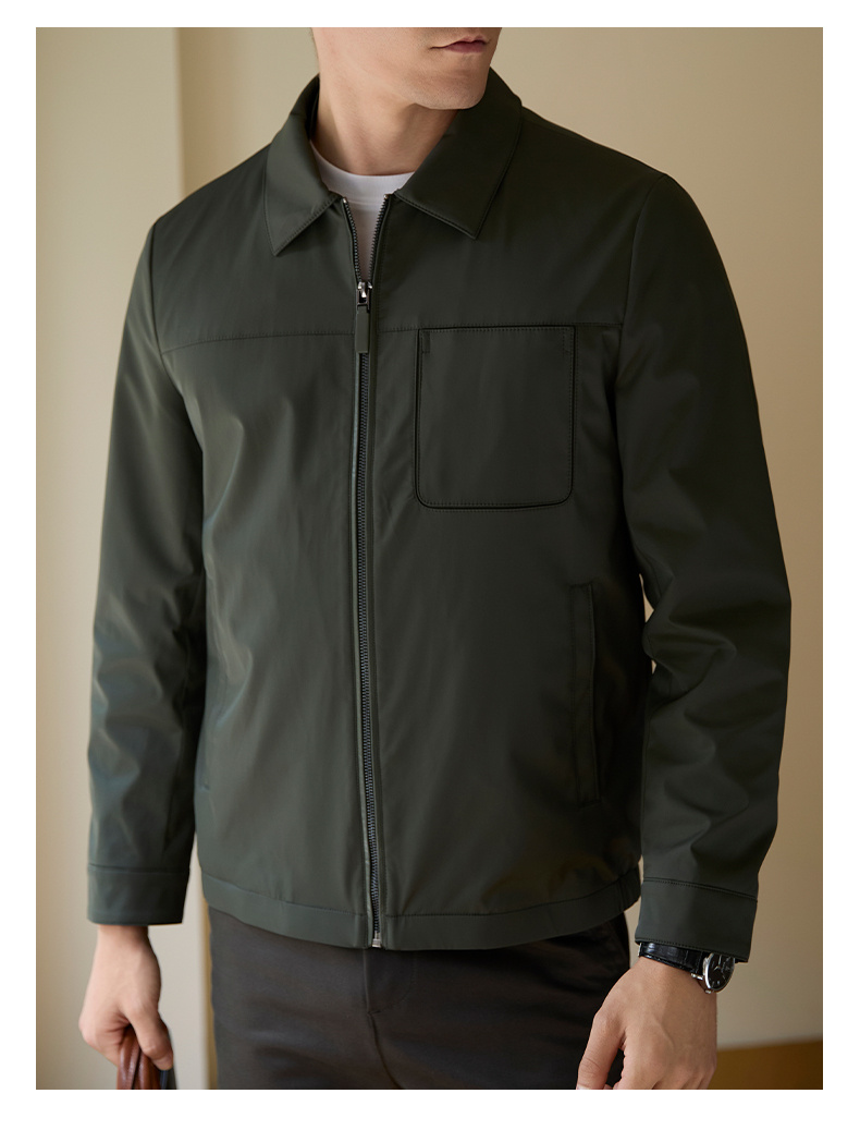 Puffer Lapel Casual Fleece-lined Warm Jacket - Image 5