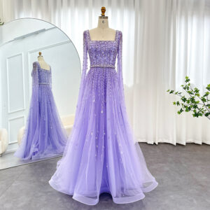 Womens Sparkly Long-Sleeve Zipper Evening Dress