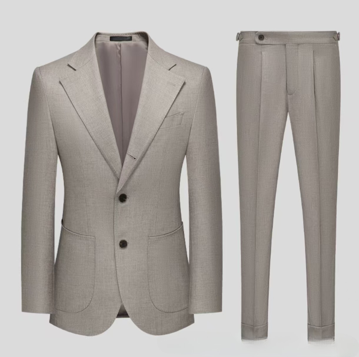 Italian Naples Men's Business Formal Casual Suit - Image 4